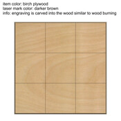 Set of 9 Wood Squares
