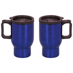 Engraved 16 oz Stainless Steel Travel Mug with Handle